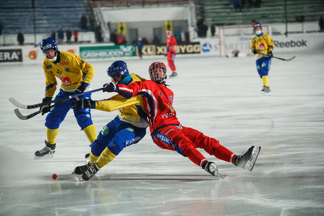 Хоккей с мячом Россия Швеция